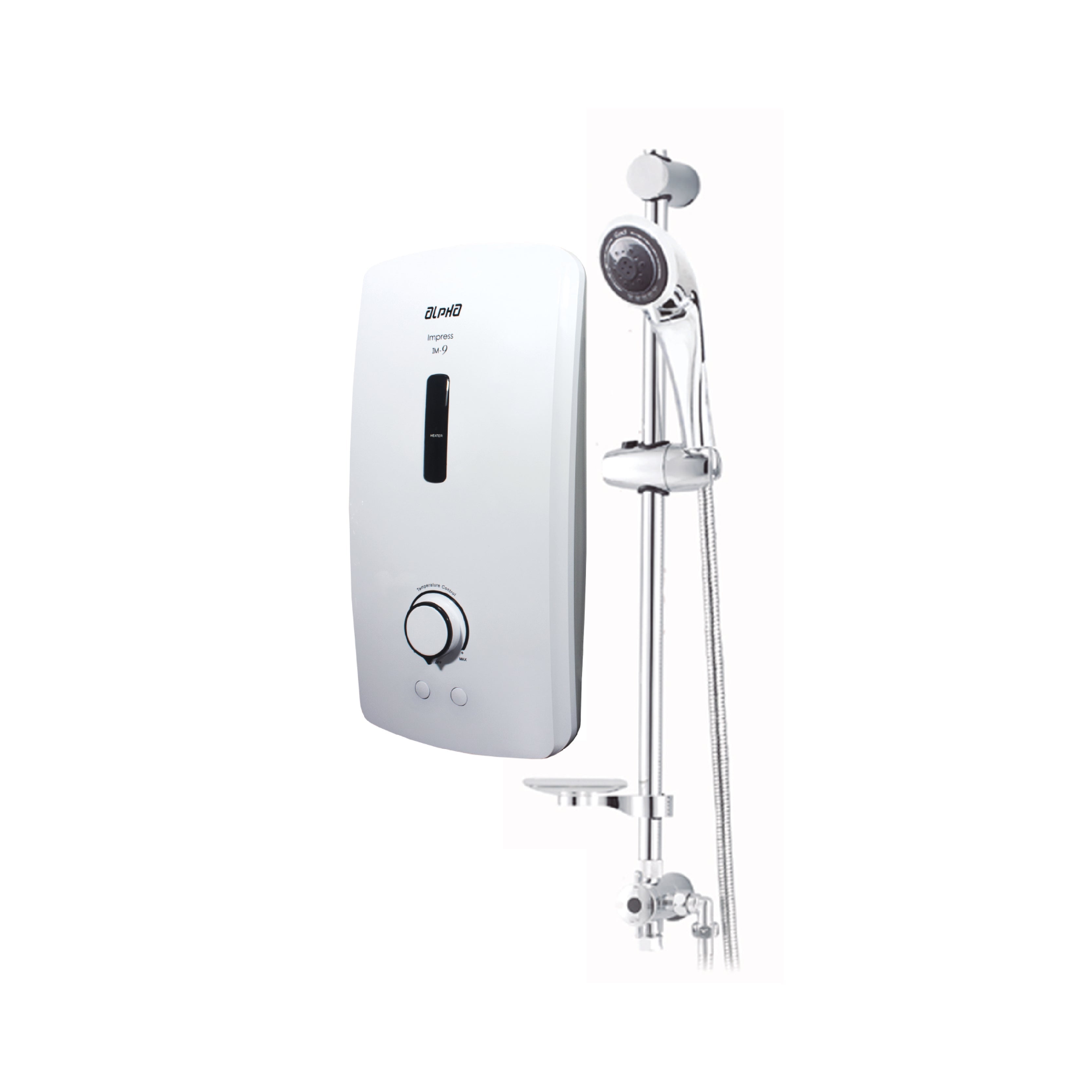 Calentador Electrico P/ Ducha Im-9 C/ Ducha Telefono Blanco De 5.5Kw-220V-Alpha